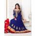 Blue Indian Designer Embroidered Anarkali Dress