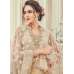 Beige Fancy Cape Dress Indian Designer Party Suit 