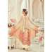 Beige Fancy Cape Dress Indian Designer Party Suit 