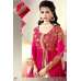 L19004 PINK LAVINA HEAVY EMBRIODERD DESIGNER DRESS