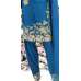 Turquoise Blue Linen Readymade Pakistani Designer Salwar Suit
