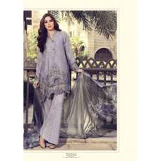 GREY MARIA B LAWN EMBROIDERED AND PRINTED PAKISTANI STYLE READY MADE SUIT 