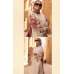 Beige Pakistani Designer Summer Suit