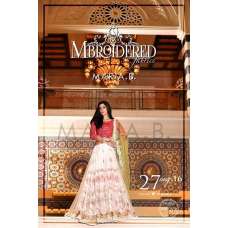 4037 PINK AND WHITE MARIA B PAKISTANI STYLE LEHNGA