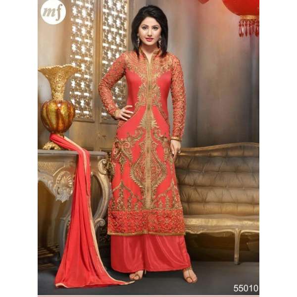 ORANGE INDIAN EID SPECIAL PALAZZO STYLE SUIT