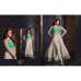 MS2304- Green And Cream MAISHA HARMAN PARTY WEAR SUIT