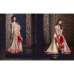 MS2312 - Cream And Red HARMAN PARTY WEAR SUIT