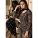 EID DRESS COLLECTION: BLACK  EMBELLISHED GHARARA PENT DRESS