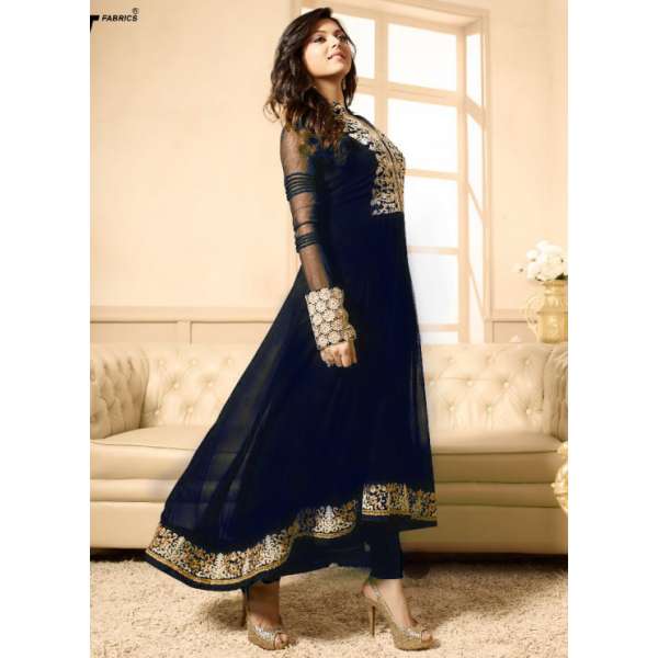 NAVY BLUE LT NITYA PARTY WEAR ANARKALI SUIT 
