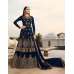 Navy Blue Heavy Embroidered Indian Wedding Lehenga