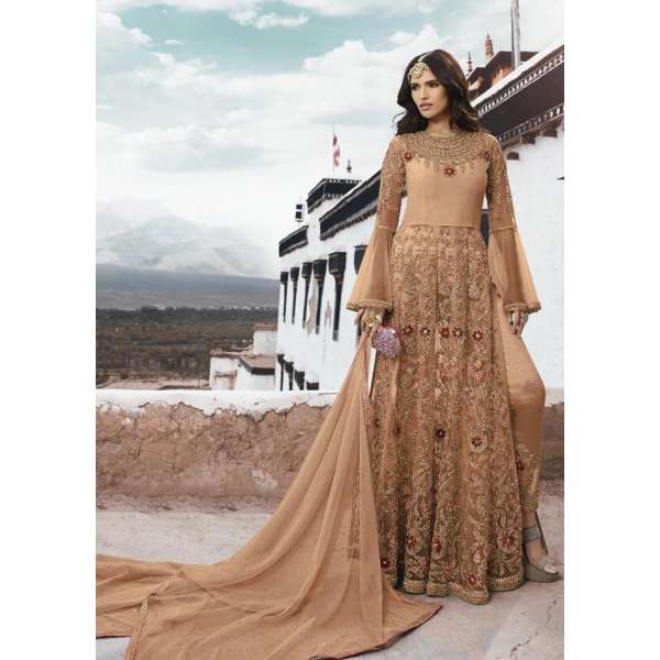 Brown Long Party Dress ( 3 weeks delivery)