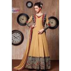 RANGSUTRA 7005 YELLOW GEORGETTE ANARKALI STYLE DRESS