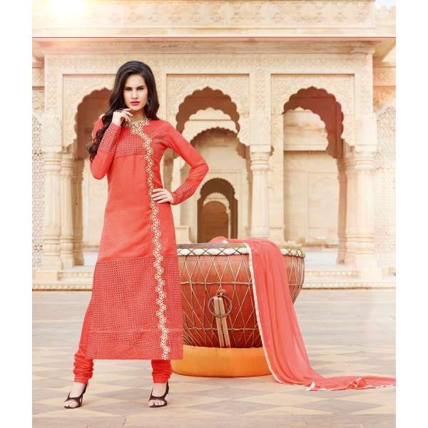 ORANGE NAZIA RSF DESIGNER PARTY WEAR SALWAR KAMEEZ SUIT