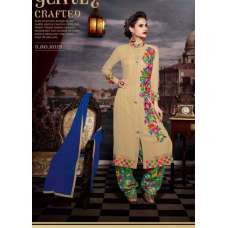 Green Beige Dress Indian Salwar Suit