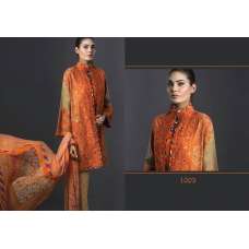Orange Pakistani Designer Georgette Salwar Suit