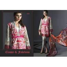 ZDS1001 FLORAL PALE DOGWOOD PINK AND GREY DEEPSY DESIGNER LUXURY GEORGETTE SUIT