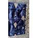 Blue Embroidered Velvet Shawl