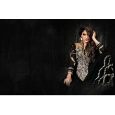 Black Princess Prom Dress Party Anarkali Frock