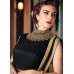 BLACK HEAVY EMBROIDERED INDIAN WEDDING & EVENING GOWN 