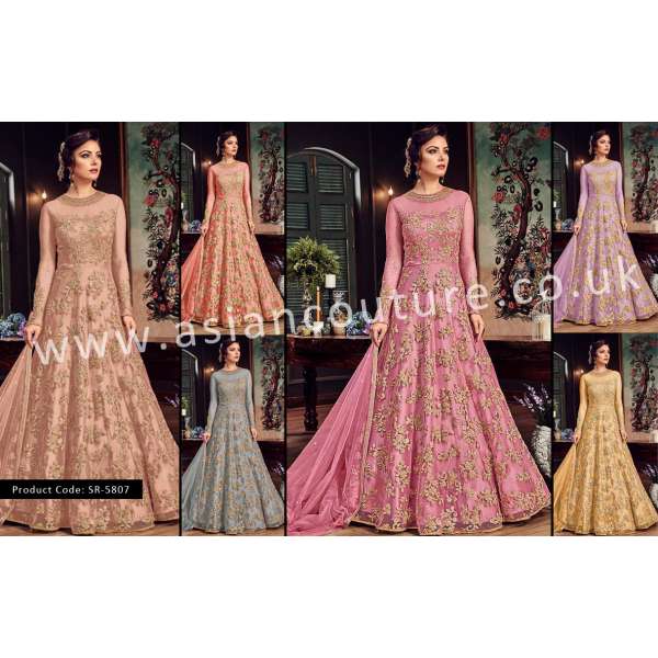 LAVISHING INDIAN PAKISTANI DESIGNER WEDDING GOWN 
