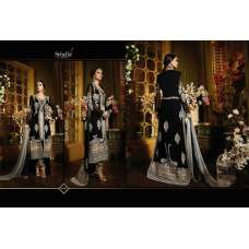S48 BLACK BLOSSOM SYBELLA DESIGNER LEHENGA DRESS