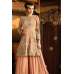S-63 PEACH SYBELLA ANGELLIQUE WEDDING WEAR DRESS