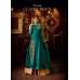 TEAL AND GOLD SILK EMBROIDERED LEHENGA DRESS