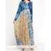 Stunning Bolero Contrast Maxi Printed Ready Made Dress
