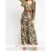 Floral Contrast Metallic Bolero Dress