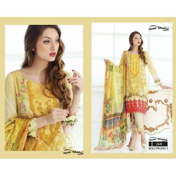 Yellow Summer Dress Printed Pakistani Outfit