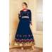 Indian Maxi Blue Party Evening Wedding Anarkali Suit (Ready Made XXL)