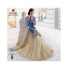 Z-12005 Blue With Beige ETHNIC ZOYA EID AND WEDDING LENGHA