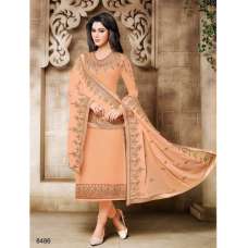 8486 PEACH ZISA DESIGNER SALWAR SUIT