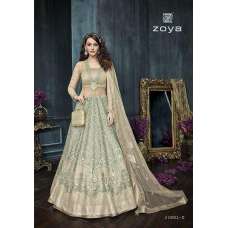 Green Designer Anarkali Dress Indian Wedding Outfit 