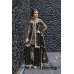 Evening Dress Black Embroidered Lehenga Choli Indian 