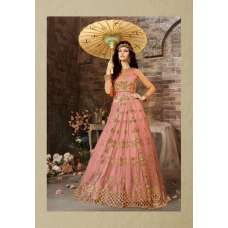 Baby Pink Indian Gown Traditional Wedding Dress