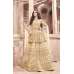 Gold Heavy Embroidered Lehenga Indian Wedding Outfit 