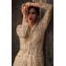 Beige Flared Anarkali Gown Indian Wedding Dress