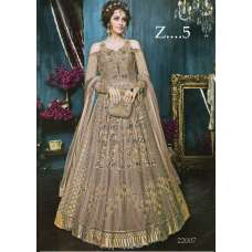 Nude Heavy Embroidered Indian Wedding Bridal Gown