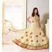  Cream Red Dress Floral Gown Anarkali